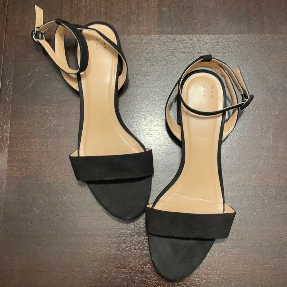 Black Mini High Heels/ Tall Sandals